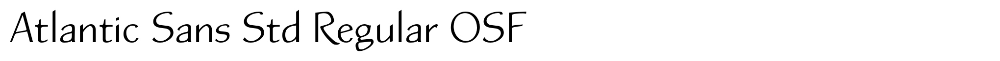 Atlantic Sans Std Regular OSF image